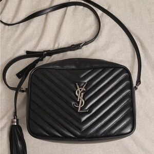 Yves Saint Laurent Black Quilted Crossbody Bag